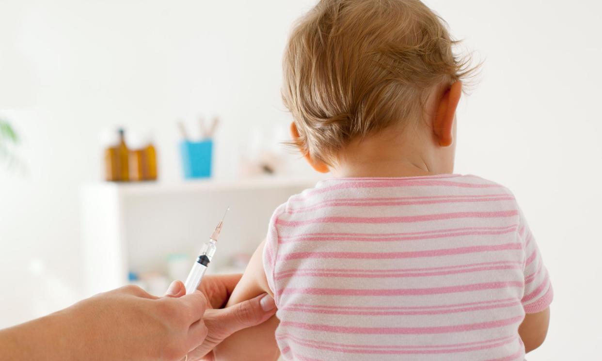 <span>London had the lowest vaccination rate, with 86.2% of children having taken the three doses of the vaccine at 12 months compared with 95.6% in the north-east.</span><span>Photograph: vgajic/Getty Images</span>