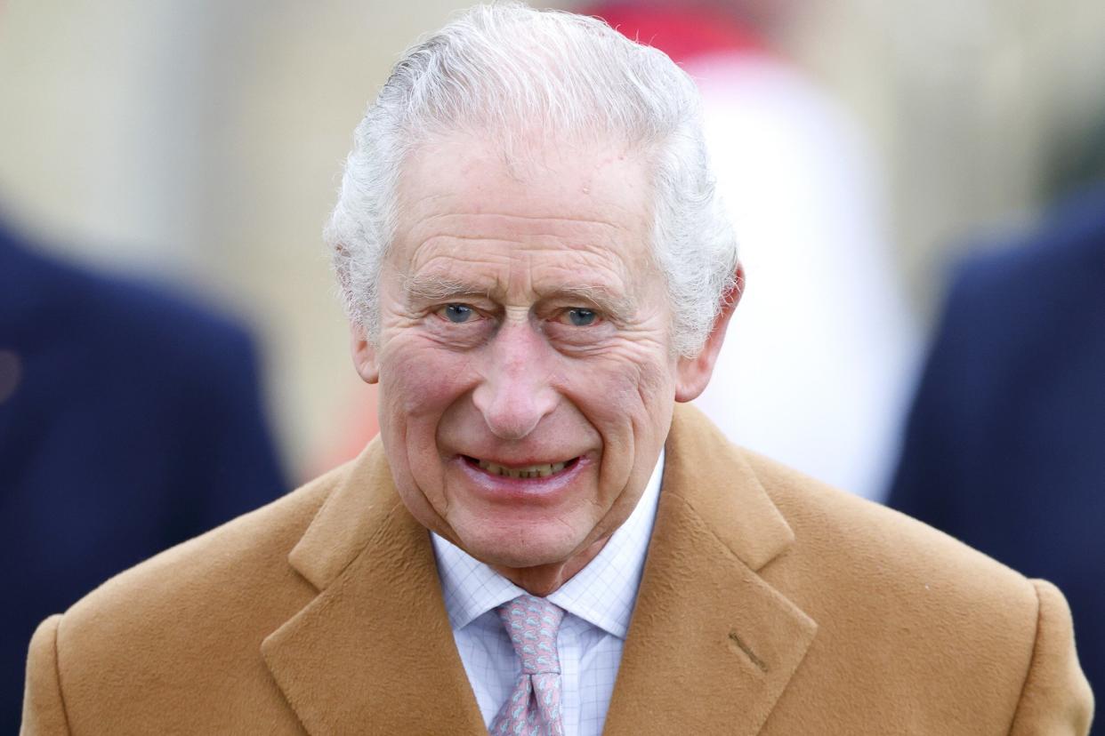 King Charles III attends the Epiphany service at the church of St Lawrence, Castle Rising near the Sandringham Estate on January 8, 2023 in King's Lynn, England.