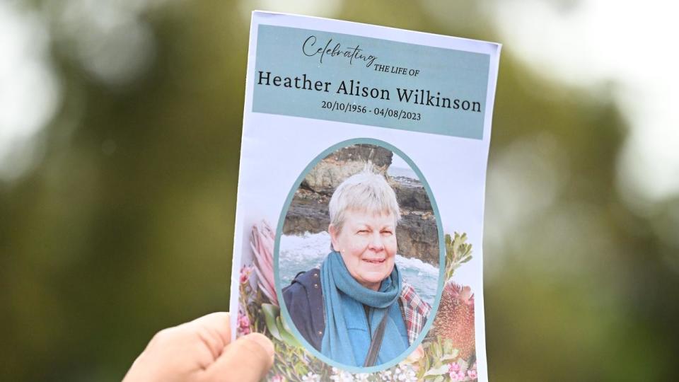 Order of service for Heather Wilkinson (file image)