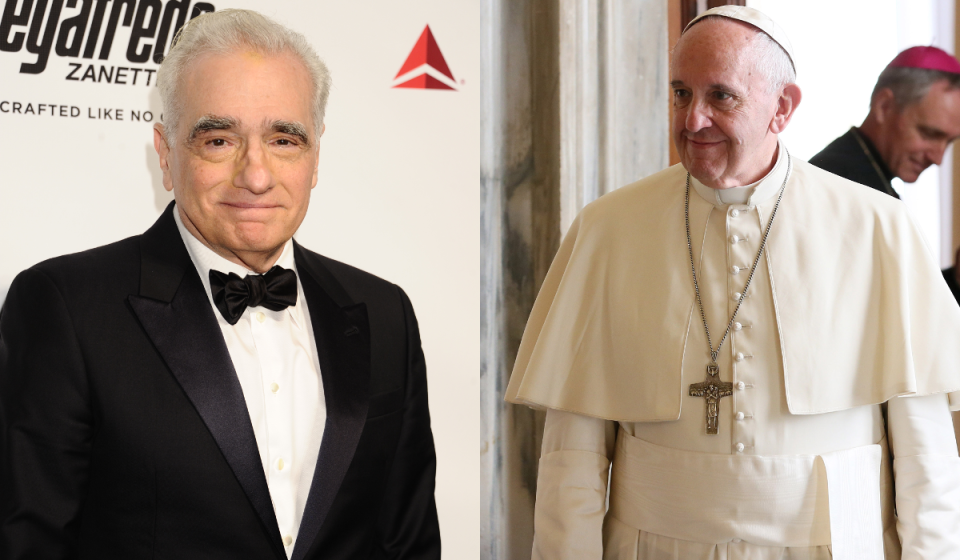 Martin Scorsese and Pope Francis. (Credit: WENN)