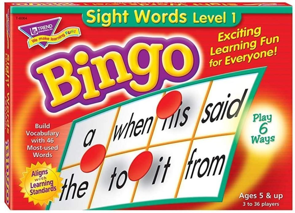 The sight words game