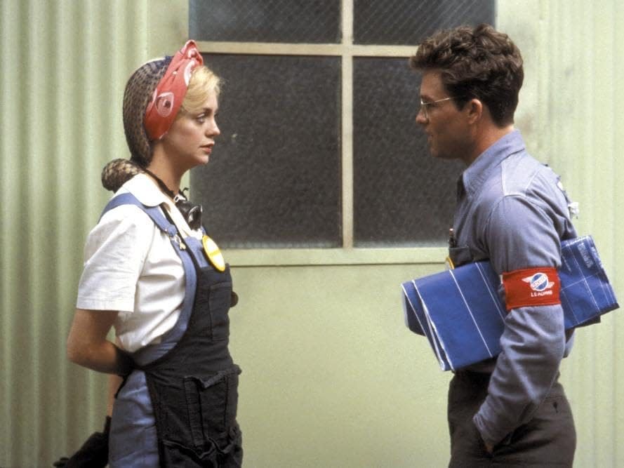 Goldie Hawn and Kurt Russell in "Swing Shift" (1984).