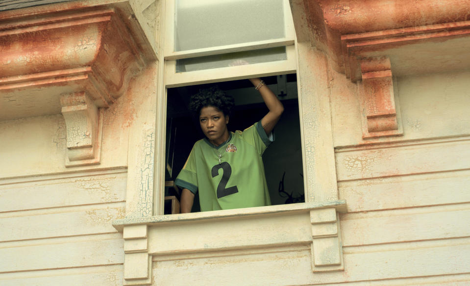 This image released by Universal Pictures shows Keke Palmer in a scene from "Nope." (Universal Pictures via AP)