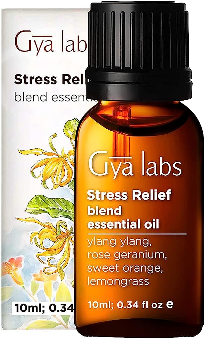 Gya Labs Stress Relief Essential Oils for Diffuser – 100% Pure. PHOTO: Amazon