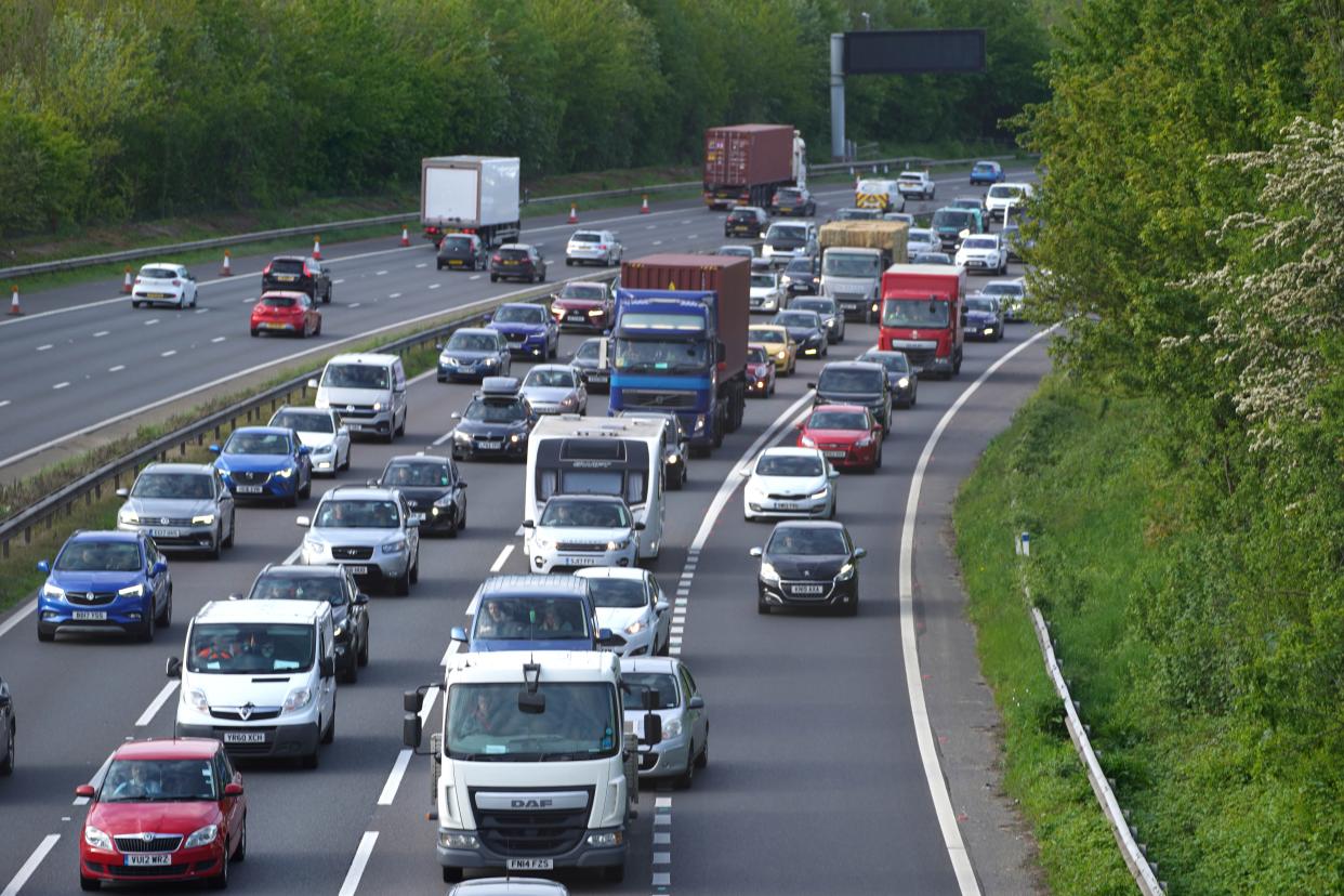 Routes including the M6, A30, A38, M5 and A303 are likely to be hotbeds for traffic throughout the summer season (PA Wire)