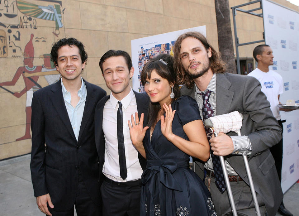 500 Days of Summer LA premiere 2009 Geoffrey Arend Joseph Gordon Levitt Zooey Deschanel Matthew Gray Gubler