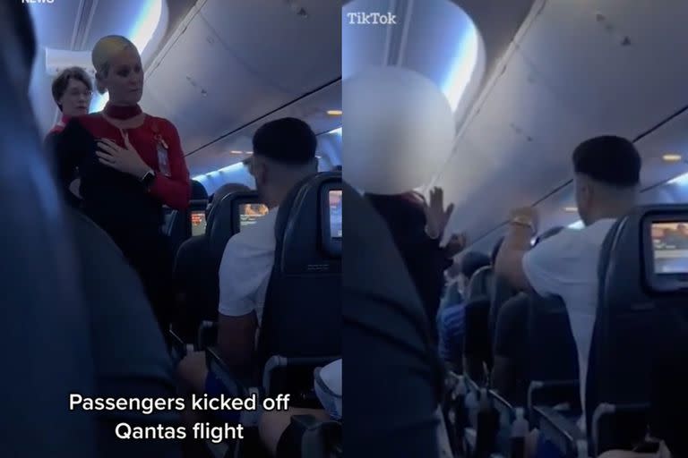 Una acalorada discusión dentro del avión se volvió viral por el comportamiento de un hombre hacia las azafatas