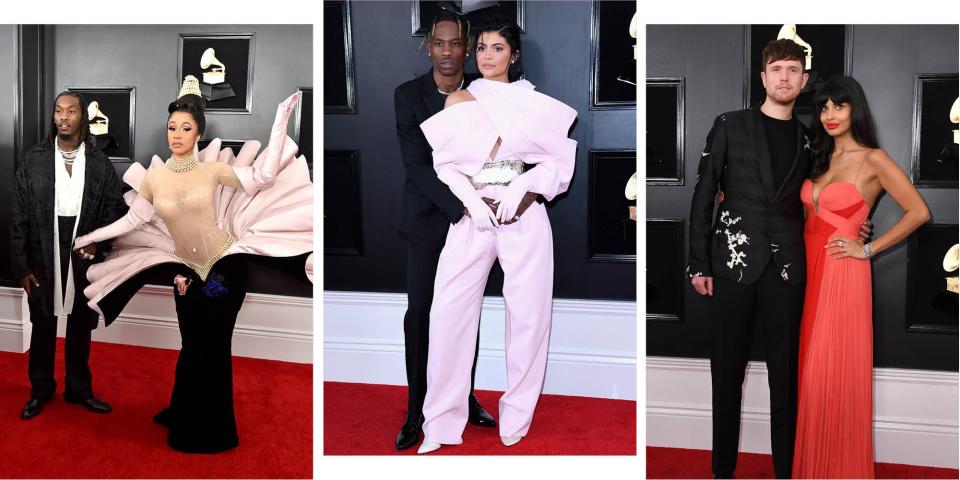 <p>Ah, awards season. What else do we love more, apart from <a rel="nofollow noopener" href="https://www.cosmopolitan.com/uk/fashion/celebrity/g26276421/grammys-2019-red-carpet/" target="_blank" data-ylk="slk:perusing all of the beautiful dresses?;elm:context_link;itc:0;sec:content-canvas" class="link ">perusing all of the beautiful dresses?</a> Fawning - and reigning in our jealousy - over the cutest couples and all the PDA (we're looking at you, <a rel="nofollow noopener" href="https://www.cosmopolitan.com/entertainment/a26277052/cardi-b-offset-grammy-awards/" target="_blank" data-ylk="slk:Cardi B and Offset;elm:context_link;itc:0;sec:content-canvas" class="link ">Cardi B and Offset</a>) on the red carpet, of course!</p><p>Here are the most adorable and gorgeous couples from the 2019 <a rel="nofollow noopener" href="https://www.cosmopolitan.com/uk/grammys/" target="_blank" data-ylk="slk:Grammy awards.;elm:context_link;itc:0;sec:content-canvas" class="link ">Grammy awards.</a></p>