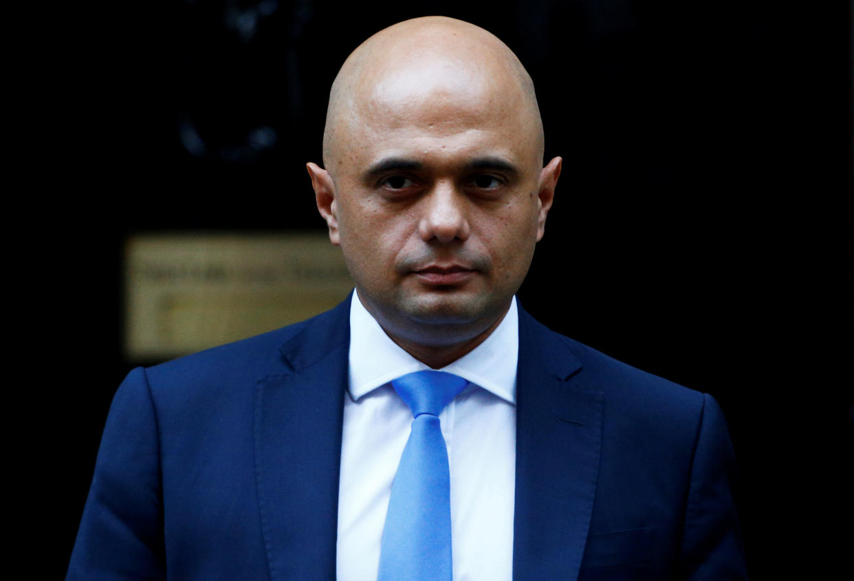 Sajid Javid refers to himself as 'The Saj', according to a Cabinet source (Reuters)