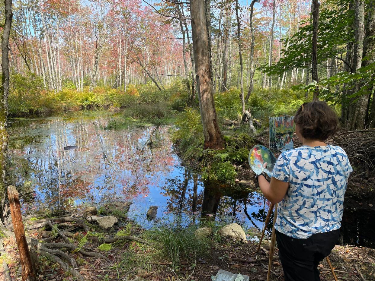 Mount Agamenticus holds Second Annual Plein Air Art event July 30, 2022.