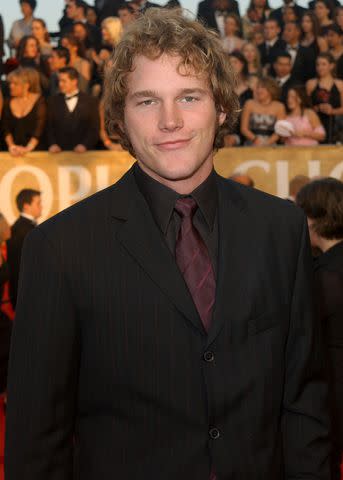 <p>Jon Kopaloff/Getty</p> Chris Pratt at the 29th Annual People's Choice Awards at the Pasadena Civic Center January 12, 2003 in Pasadena, Calif.