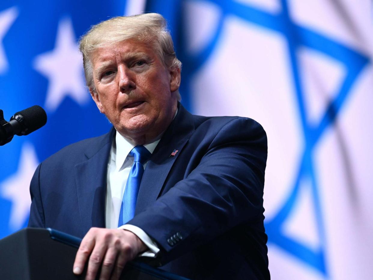 Donald Trump has used antisemitic tropes, including making comments about Jews and money: MANDEL NGAN/AFP via Getty Images