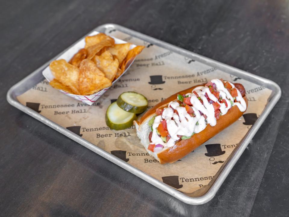Try the Mexicali dog at Tennessee Avenue Beer Hall in Atlantic City.