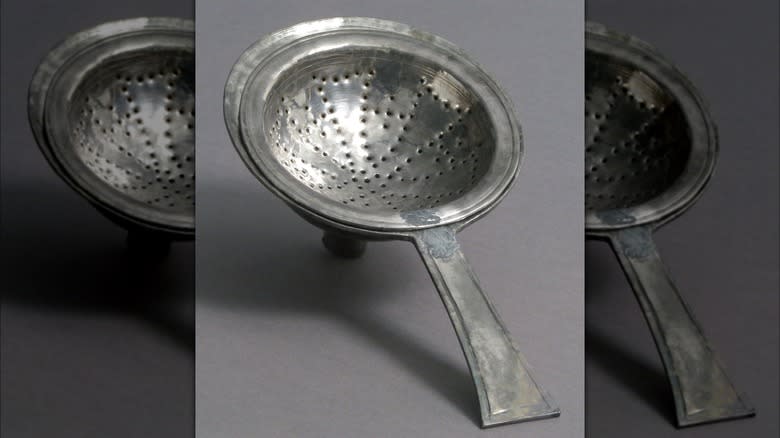 A vintage wine strainer