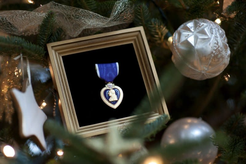 On August 7, 1782, the Order of the Purple Heart was established by Gen. George Washington to honor Americans who fought in the Revolutionary War. File Photo by Kevin Dietsch/UPI