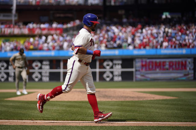 WATCH: Phillies' Bryce Harper ends career-worst 37-game home run drought  vs. Padres 