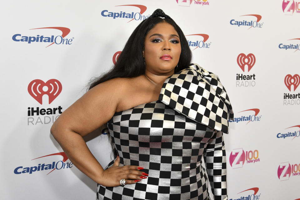 Lizzo attends Z100's iHeartRadio Jingle Ball at Madison Square Garden on Friday, Dec. 13, 2019, in New York. (Photo by Charles Sykes/Invision/AP)