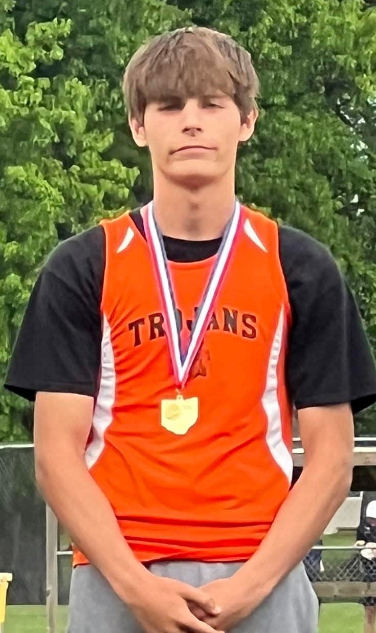 Newcomerstown's Braxton Wilson won the Division III regional boys high jump title Friday.