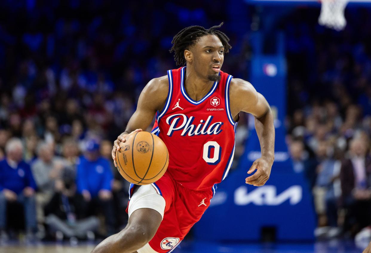 Philadelphia 76ers guard Tyrese Maxey was named the NBA's Most Improved Player for the 2023-24 season.