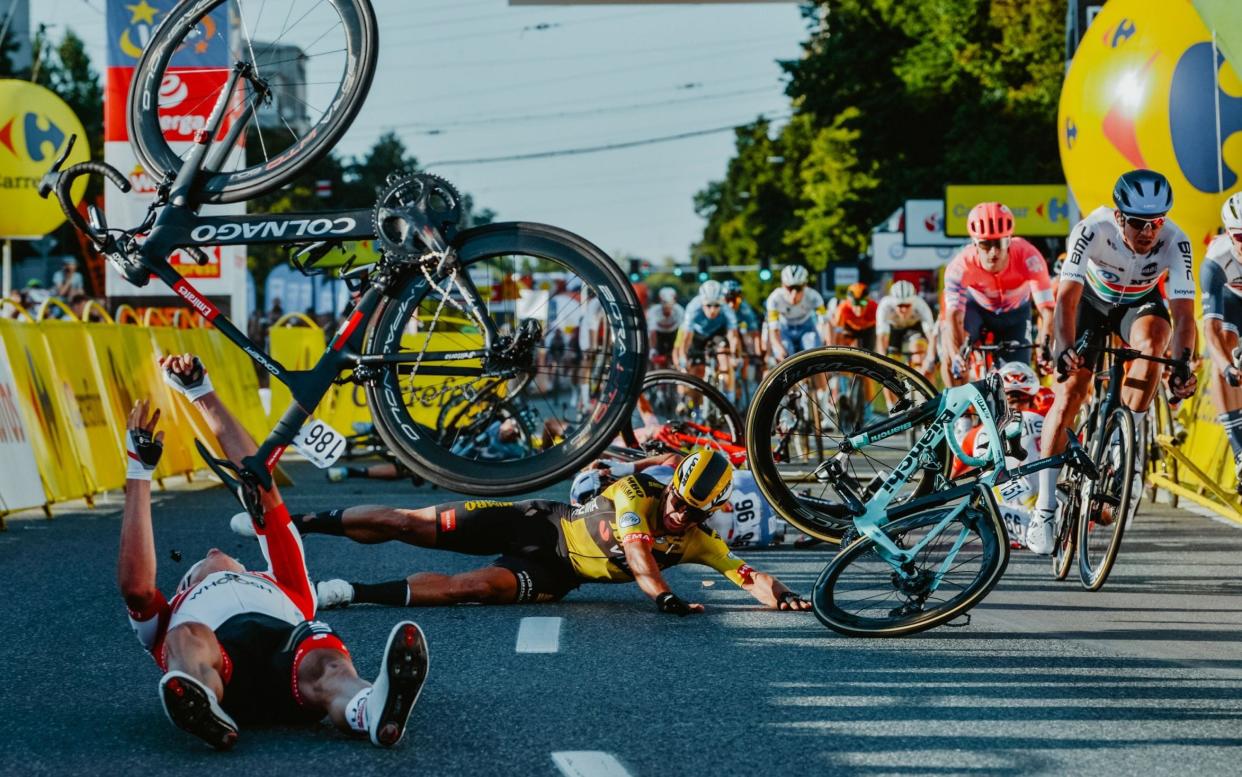 Fabio Jakobsen 'awake' and in 'good condition' following horrific crash, says hospital director in Poland - GETTY IMAGES