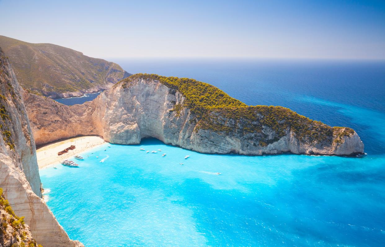 Shipwreck Beach – Harry and Meghan will be visiting Zakynthos before their wedding - Copyright: Eugene Sergeev