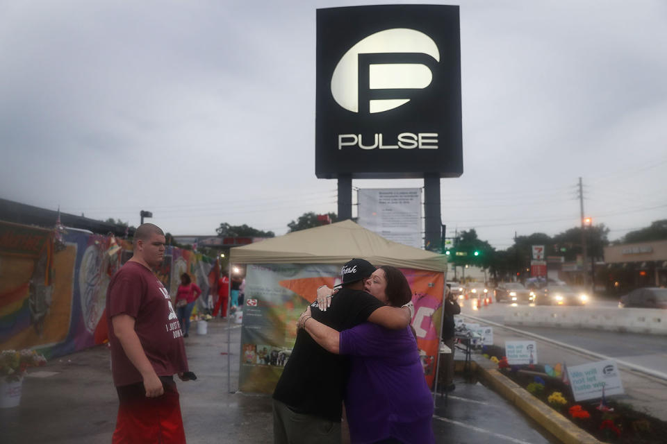 Tributes marking the one year anniversary of Orlando Pulse Nightclub shooting