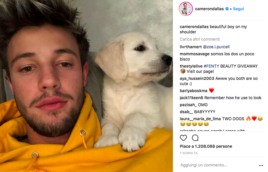 <p>Cameron Dallas, ventiduenne con 20 milioni di seguaci su Instagram, “ambassador” per Dolce & Gabbana, YouTuber, attore e protagonista di un reality tutto suo: il cachet per pubblicizzare qualcosa in un post è di 17mila dollari. (Instagram) </p>