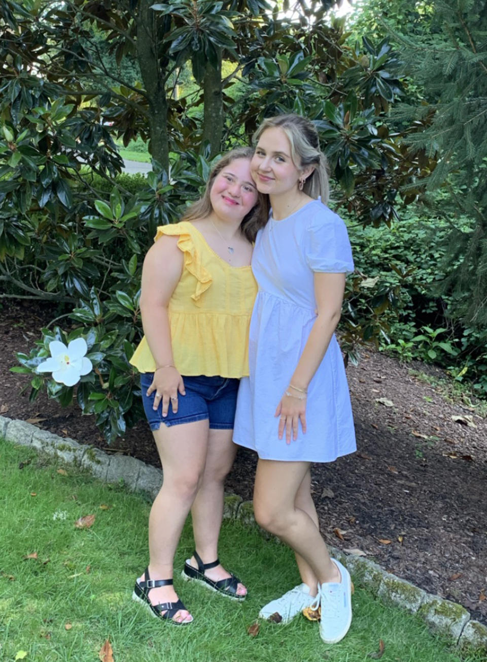 Madeline and Eve before getting dinner for Eve's 18th birthday. (Courtesy Madeline Merinuk)