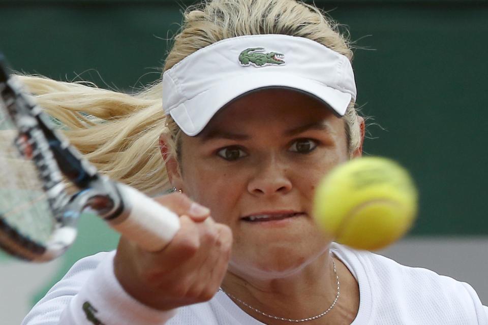 Aleksandra Wozniak is piling up the victories on the comeback trail. (AP Photo/Michel Euler)