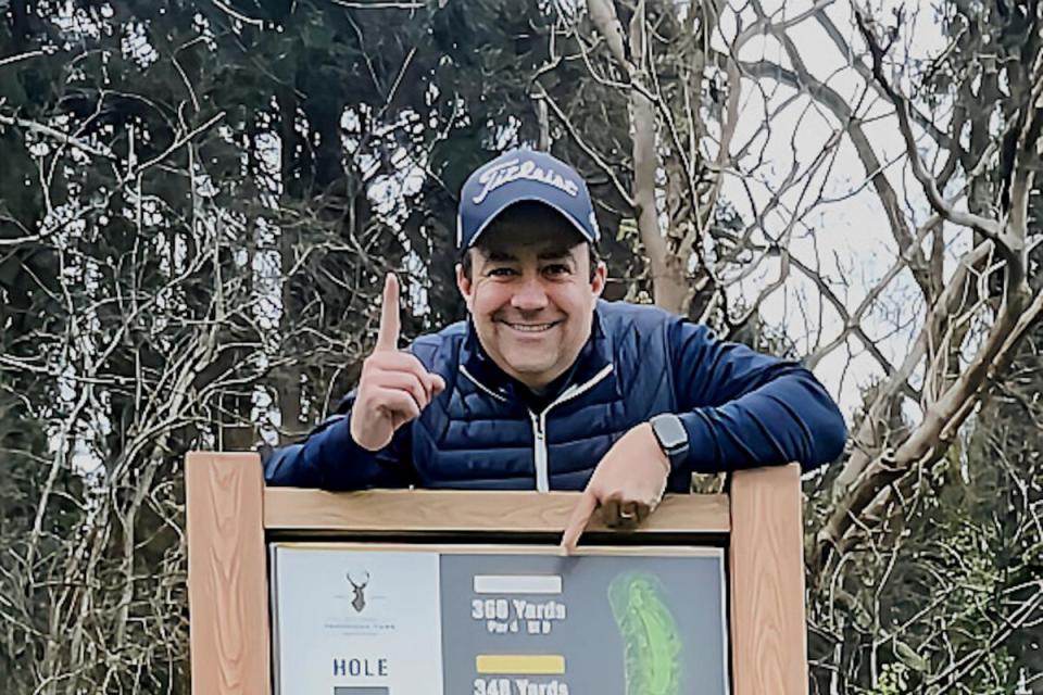 REMARKABLE: Matt Underwood hit a potentially record-breaking hole-in-one at Tredegar Park <i>(Image: Wales Golf)</i>