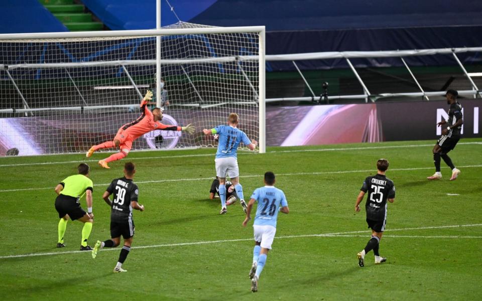 Kevin De Bruyne of Manchester City scores his team's first goal  - GETTY IMAGES