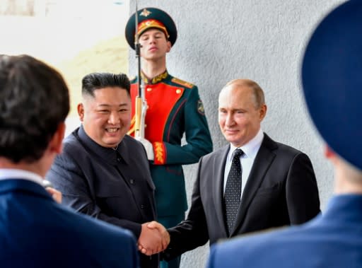 North Korean leader Kim Jong Un and Russian President Vladimir Putin vowed to seek closer ties at their summit in Vladivostok