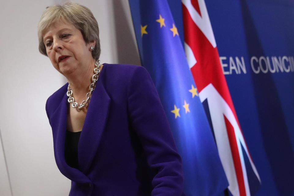 Under pressure: Theresa May: Getty Images