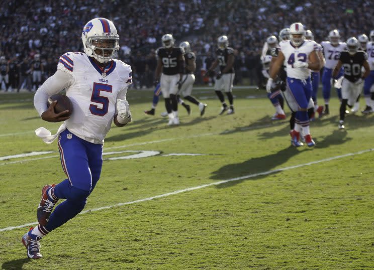 The Bills face a tough decision on quarterback Tyrod Taylor. (AP)