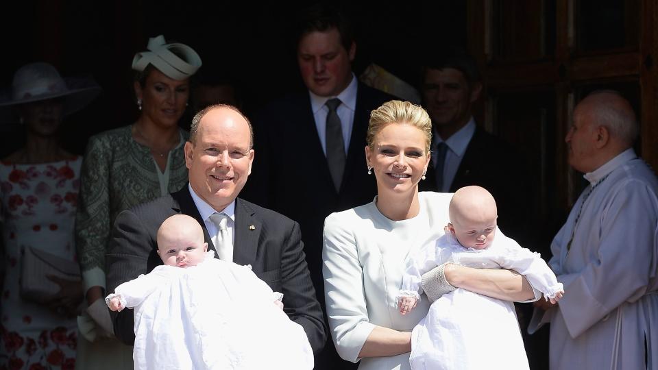 baptism of the princely children at the monaco cathedral