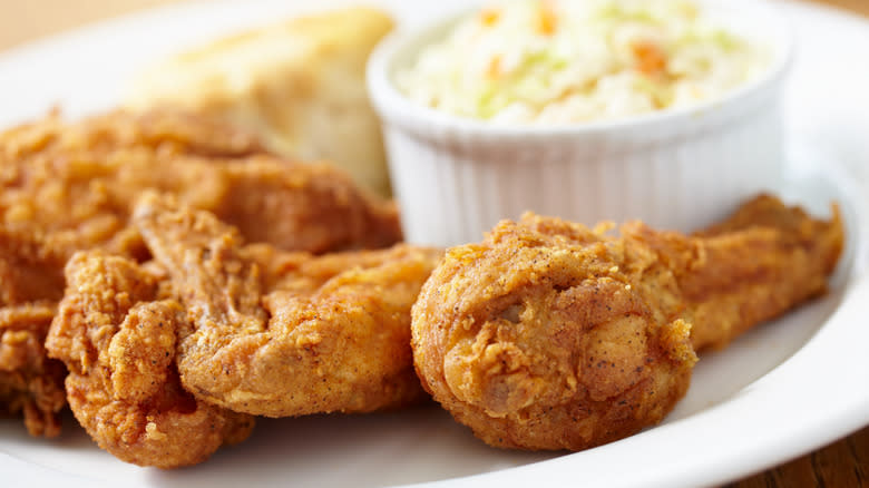 fried chicken on plate