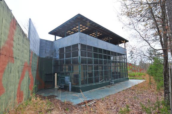 One of the "villas" at the Project Chimps sanctuary in Morganton, Georgia, which can house 10-15 chimpanzees.