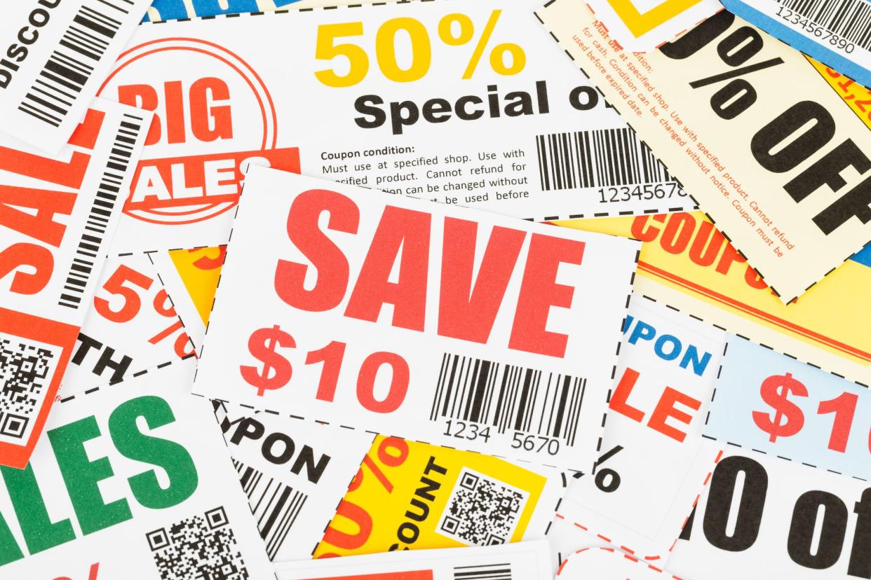 various coupons