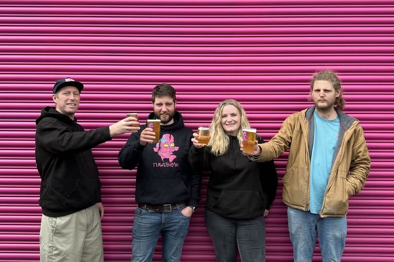 Kegbelly founders (left to right): Darren Lewis, Andrew Traynor, Emma Carter, and Arran McHugh