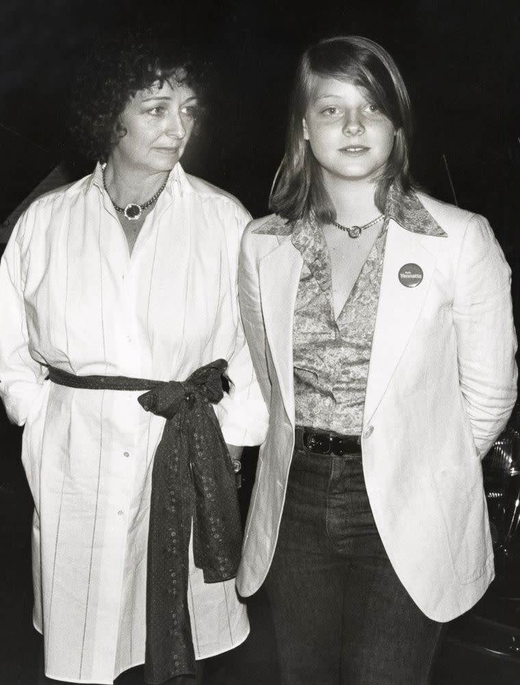 Evelyn and Jodie Foster | Ron Galella/WireImage