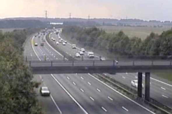 Motorist drove wrong way on M25