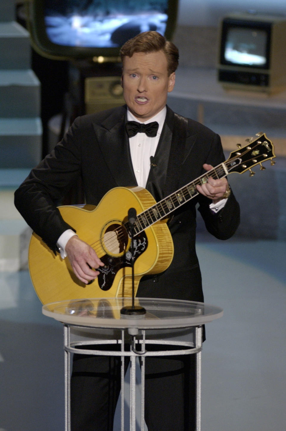 Conan made a splash when hosting the 2002 Emmy Awards, which he would repeat in 2003 and 2006.