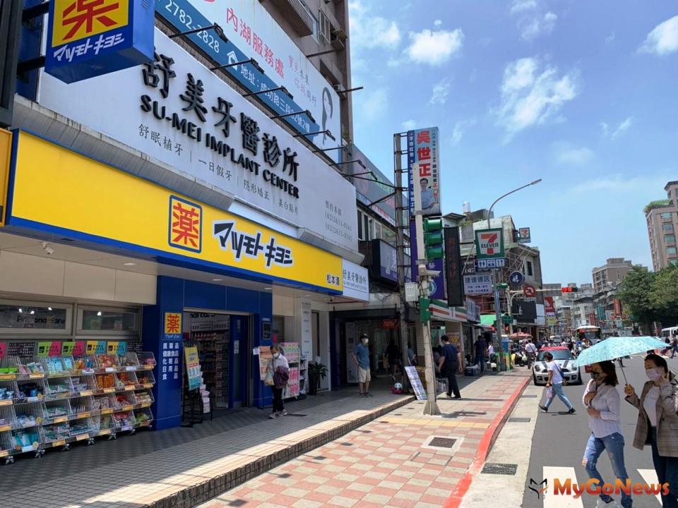 ▲2021年北市第一筆億元店面，竟在這商圈，東湖松本清店面，以1.37億成為北市2021年5月前總價最高樓店。(台灣房屋東湖特許加盟店提供)