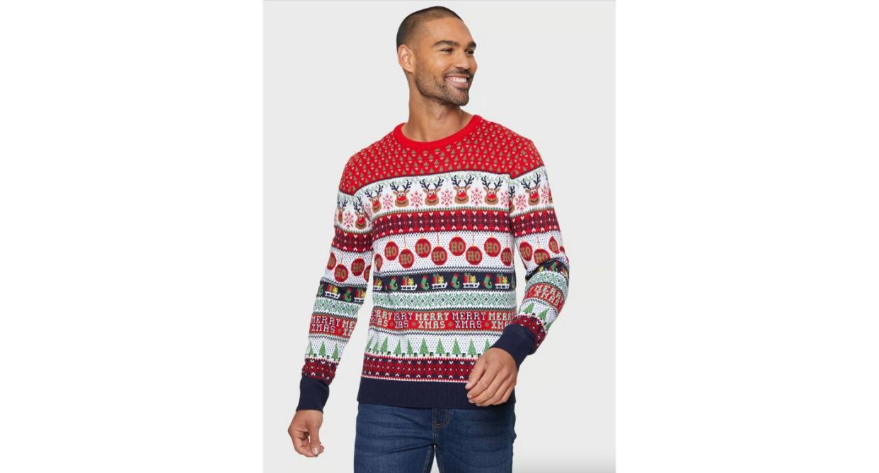 Threadbare 'Reindeer' Crew Neck Christmas Jumper