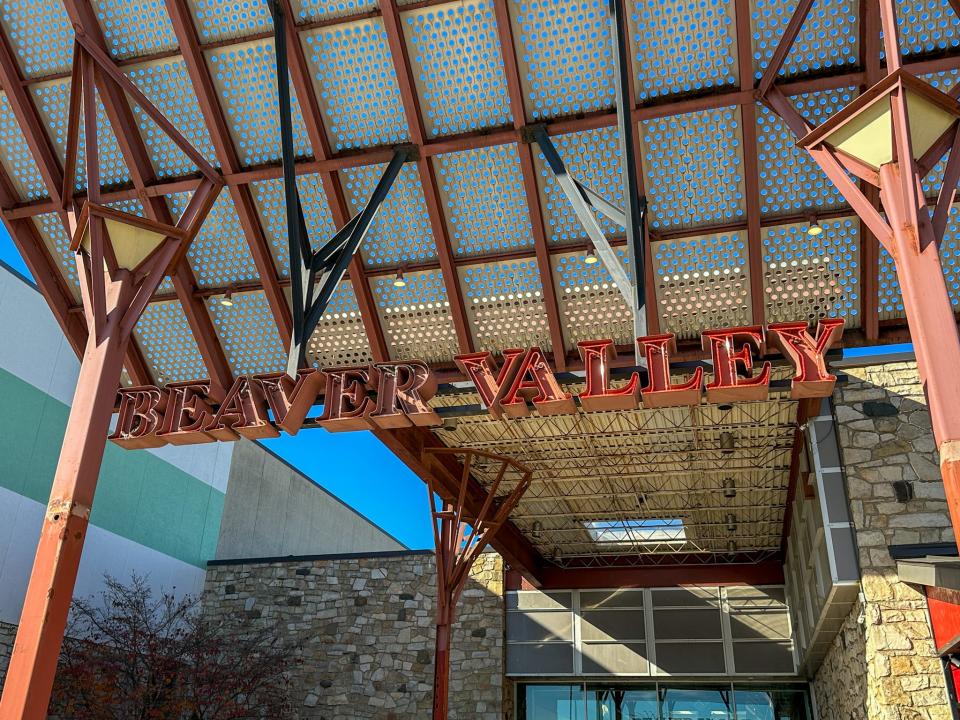 One of the entrances to the Beaver Valley Mall in Center Township, Pennsylvania.