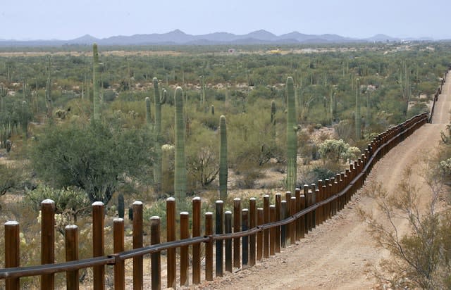 Border wall in Arizona