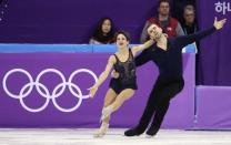 Figure Skating – Pyeongchang 2018 Winter Olympics – Team Event Pair Skating short program – Gangneung Ice Arena - Gangneung, South Korea – February 9, 2018 - Meagan Duhamel and Eric Radford of Canada in action. REUTERS/Lucy Nicholson