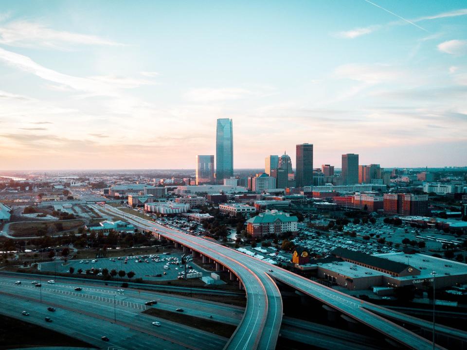 Downtown Oklahoma City, Oklahoma.