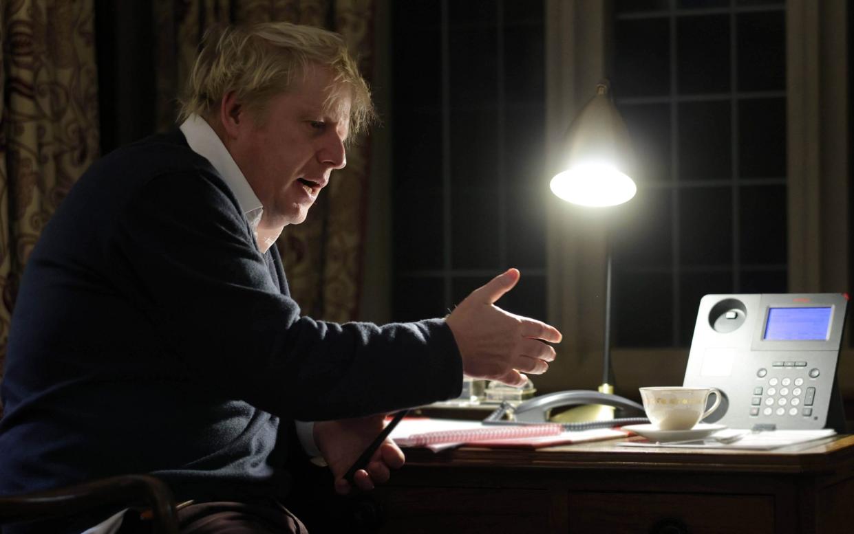 Boris Johnson and Ursula von der Leyen had a crucial phone conversation on Saturday as they sought to secure a deal ahead of Britain's departure from the EU - Andrew Parsons/No 10 Downing Street