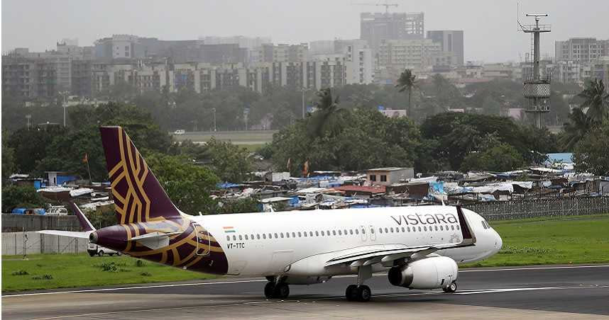 1架從印度新德里飛往香港的印度塔新航空班機，機上至少53人確診。塔新航空班機示意圖，非新聞中提及班機。（圖／達志／路透社）